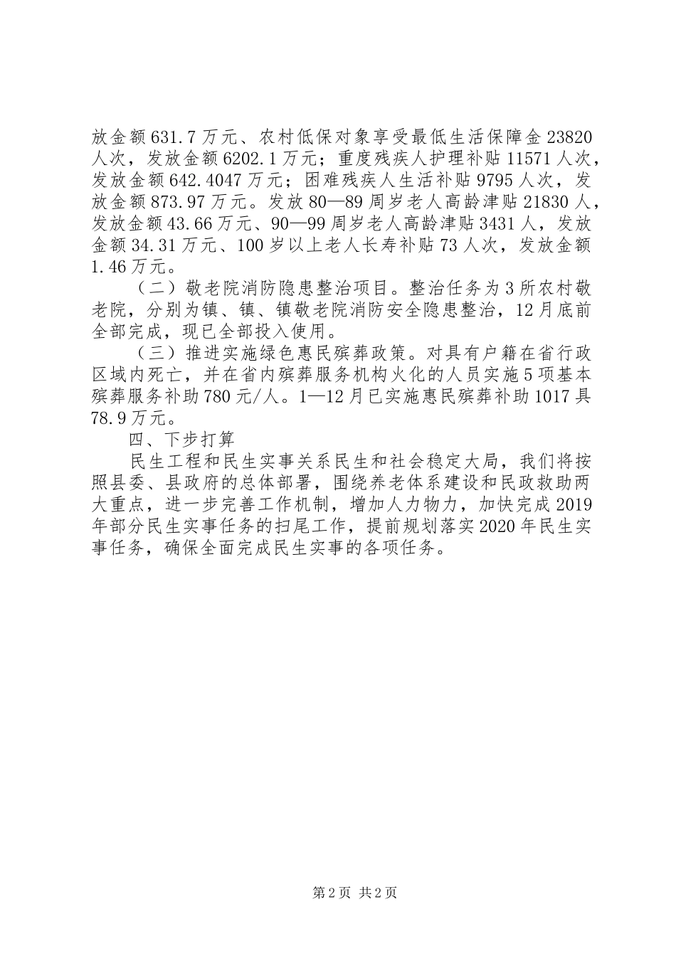 XX年民生实事目标任务工作总结_第2页