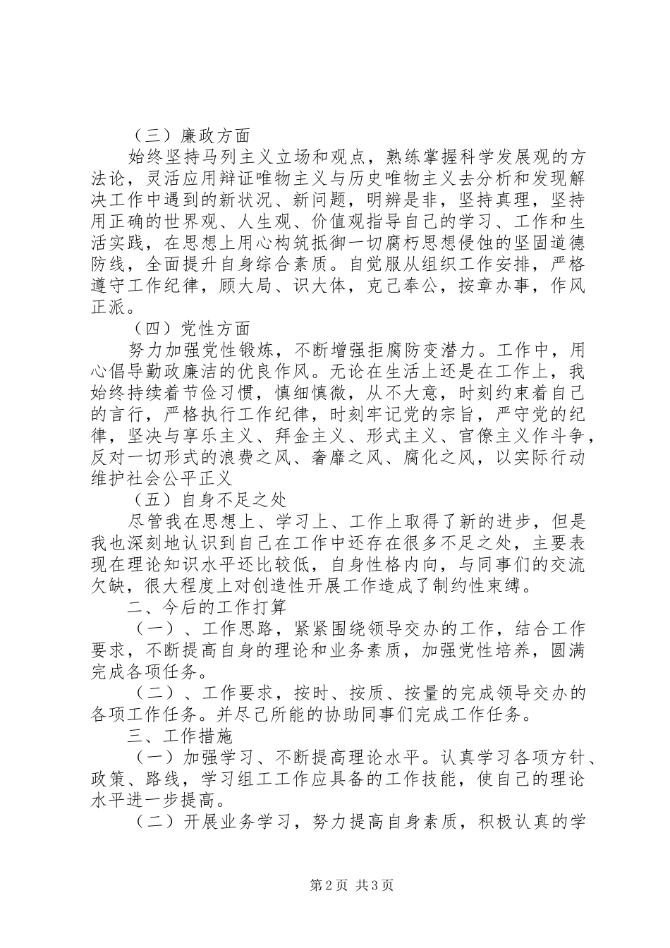 XX年党政办个人工作总结_第2页