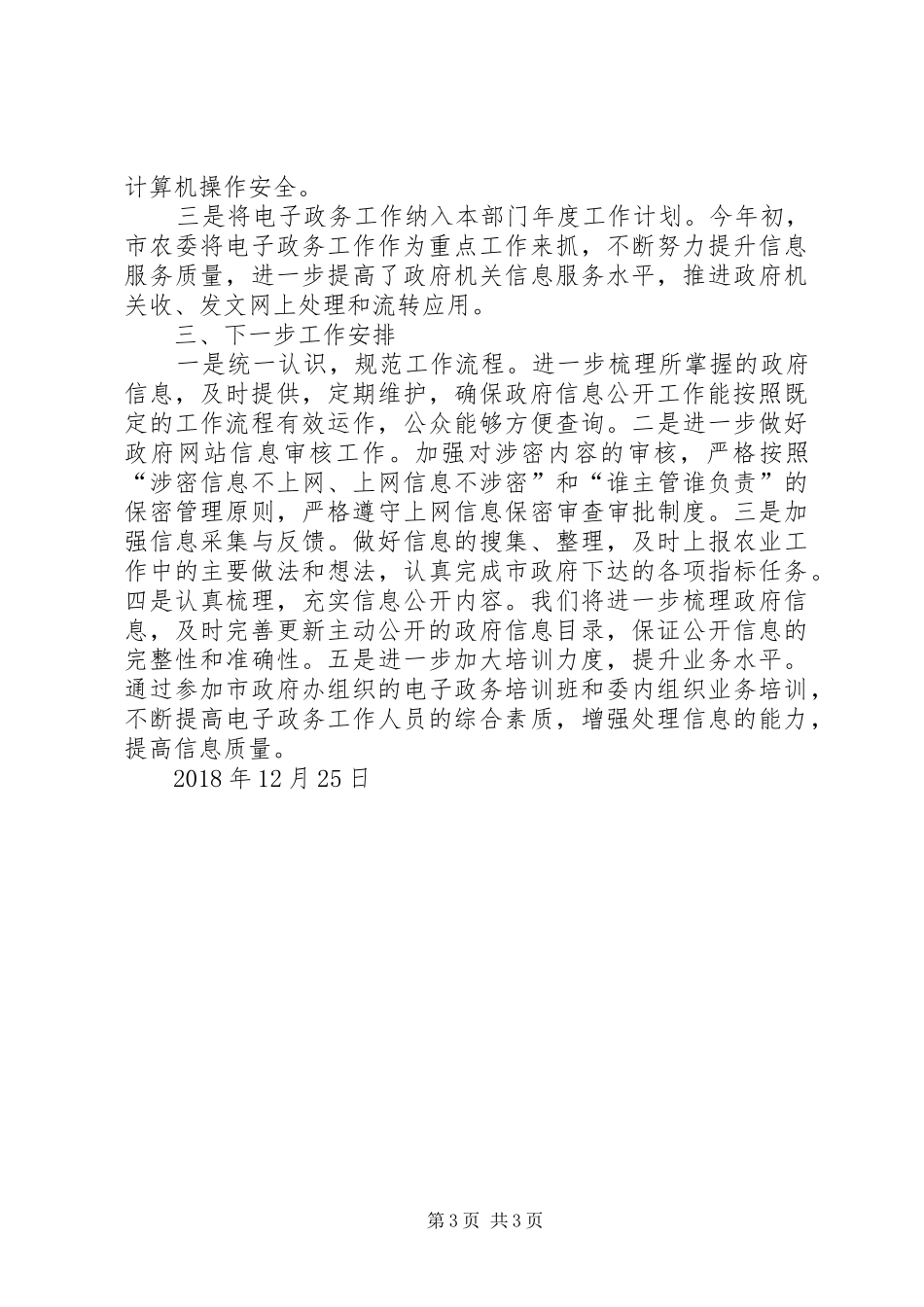 XX年电子政务工作总结_第3页