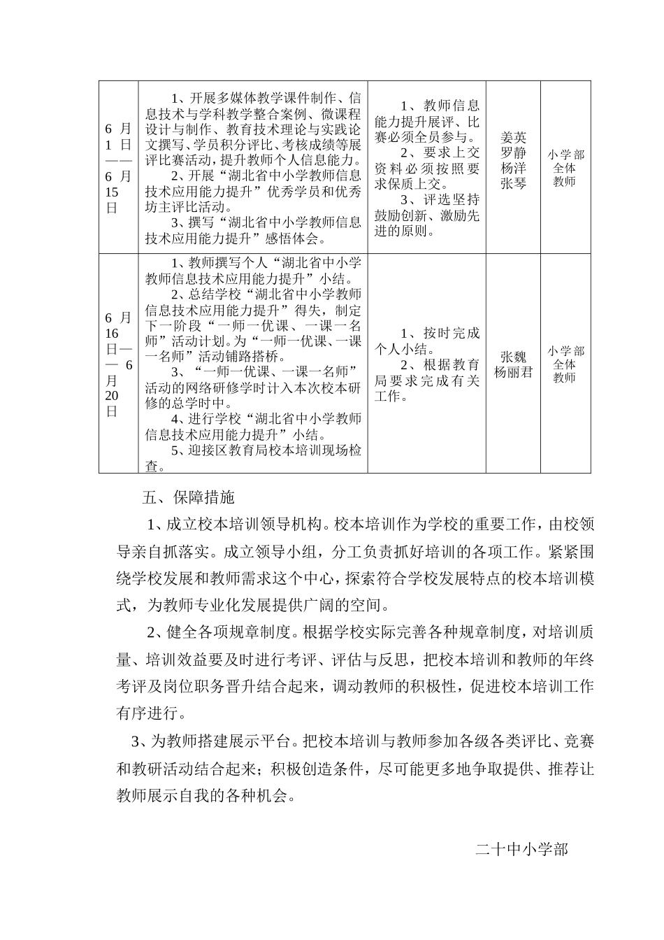 信息技术应用能力提升校本培训方案_第3页