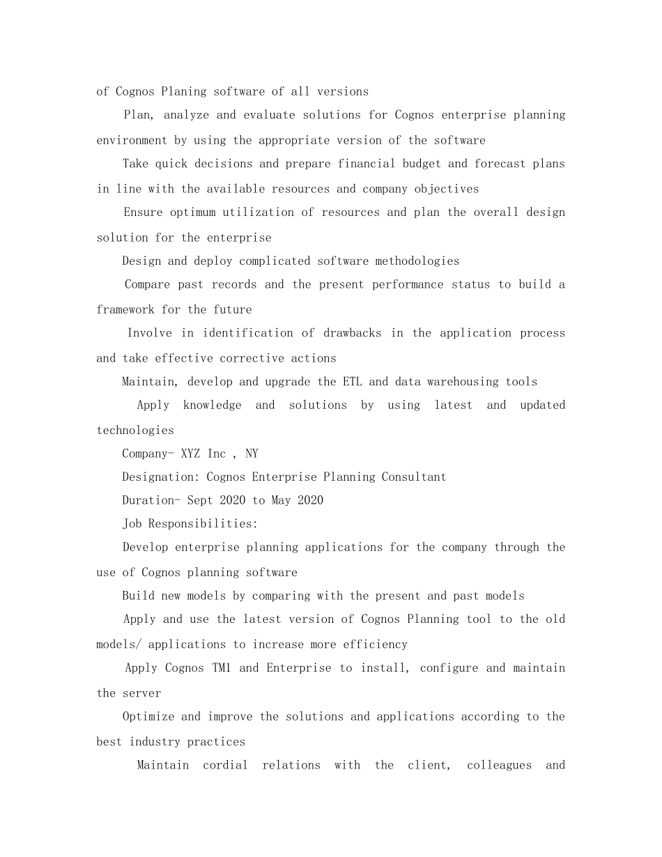 英文求职简历免费模板参考 _第3页