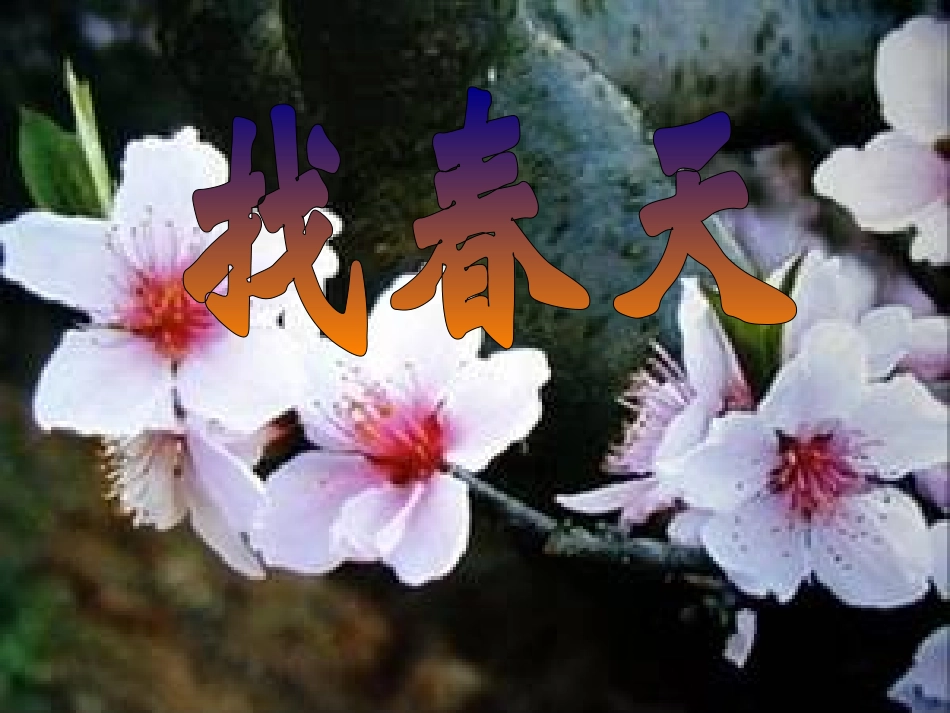 人教版小学二年级语文下册《找春天》课件_第1页