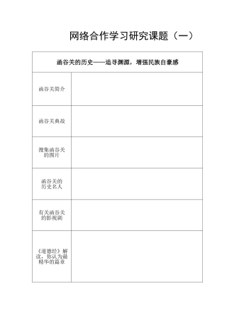 函谷关的历史