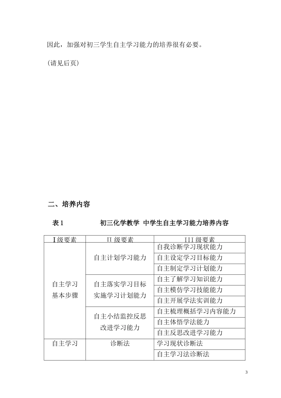 初中化学教学中培养学生自主学习能力的探索_第3页