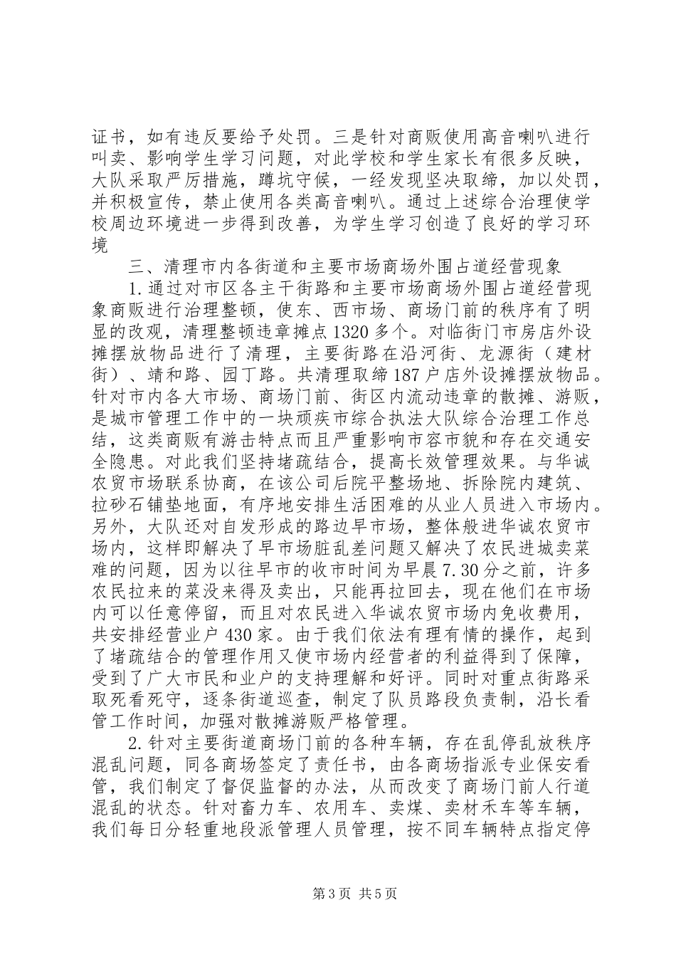 市综合执法大队综合治理工作总结 _第3页