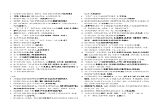 2014一句话知识点