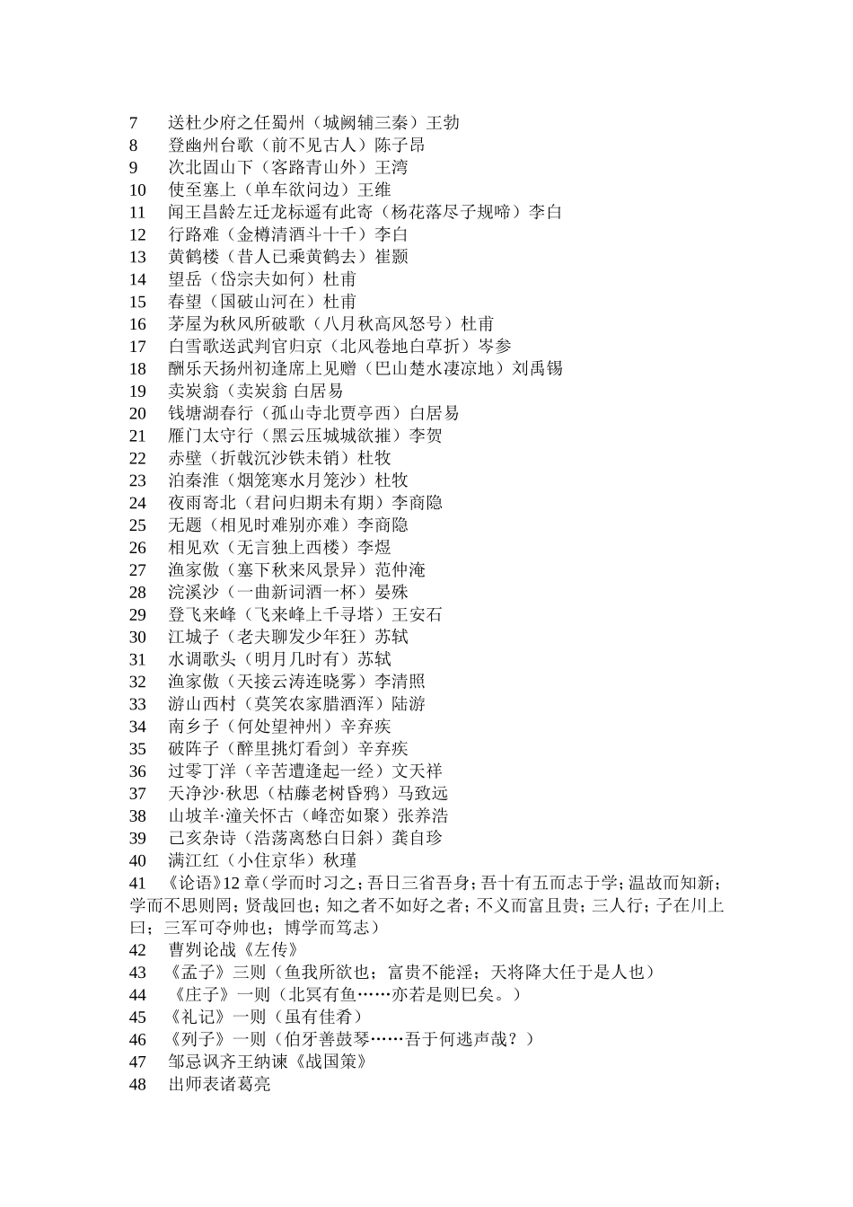 优秀诗文背诵_第3页