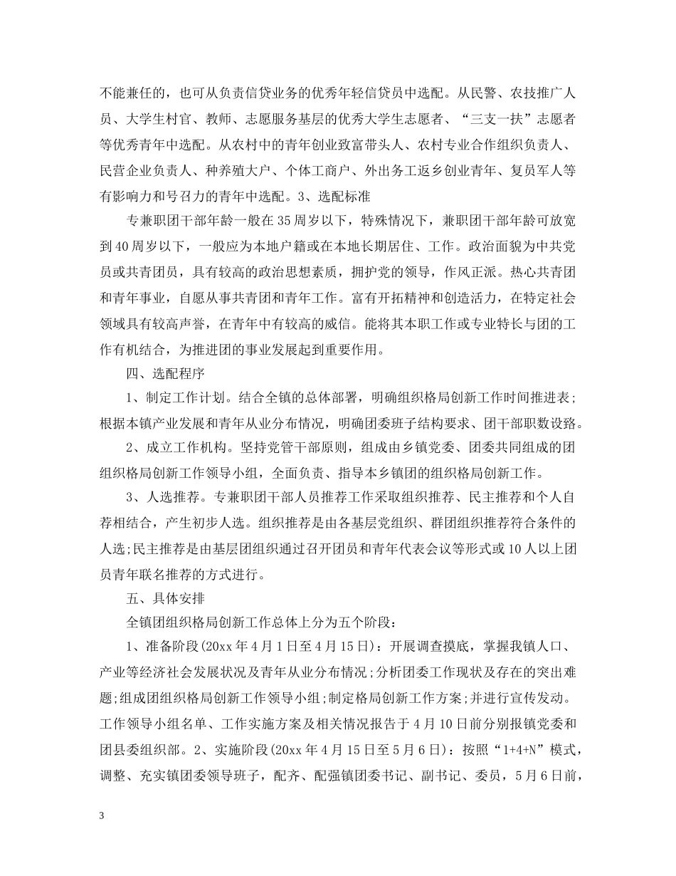 乡镇团委换届请示范文格式_第3页