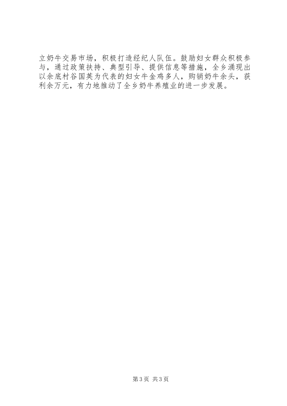 乡镇妇联个人工作总结 _第3页