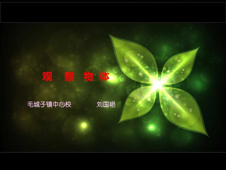 四年级下册观察物体(二)教学课件_第1页