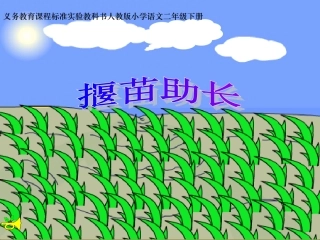 揠苗助长课件