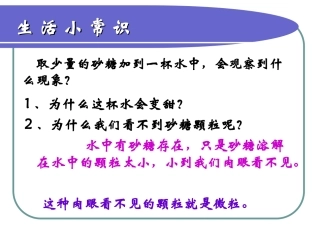 构成物质的微粒分子