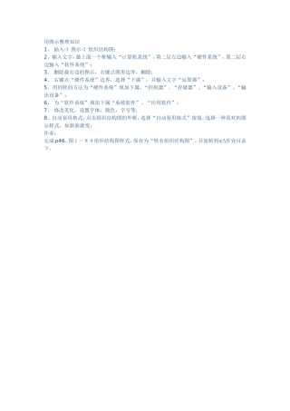 用图示整理知识