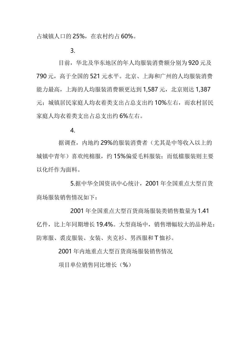 中国服装市场状况_第2页