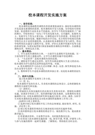 校本课程开发实施方案 (2)