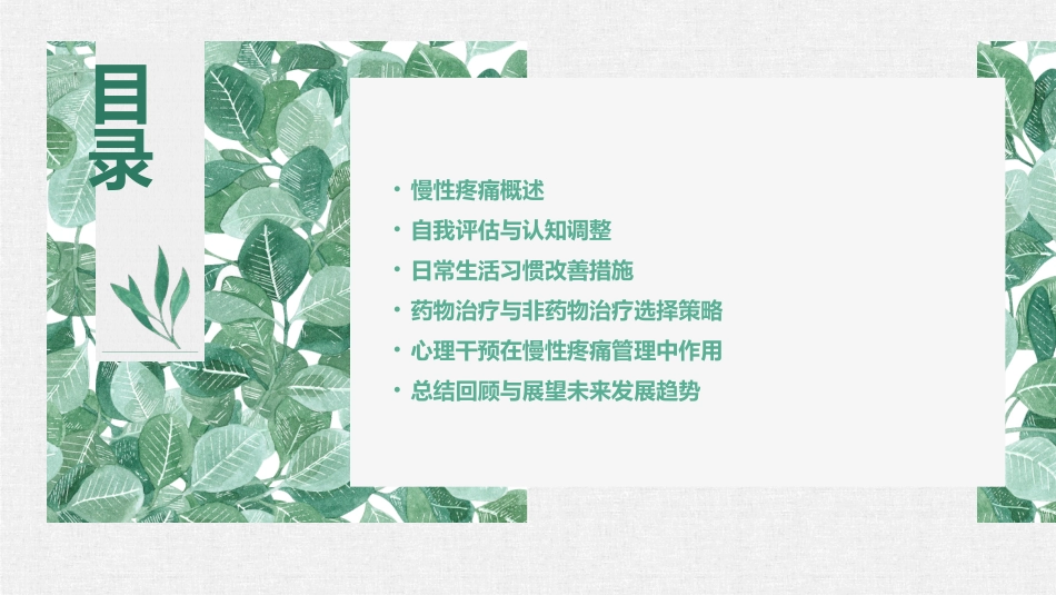 慢性疼痛的自我管理与缓解技巧_第2页