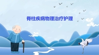 脊柱疾病物理治疗护理
