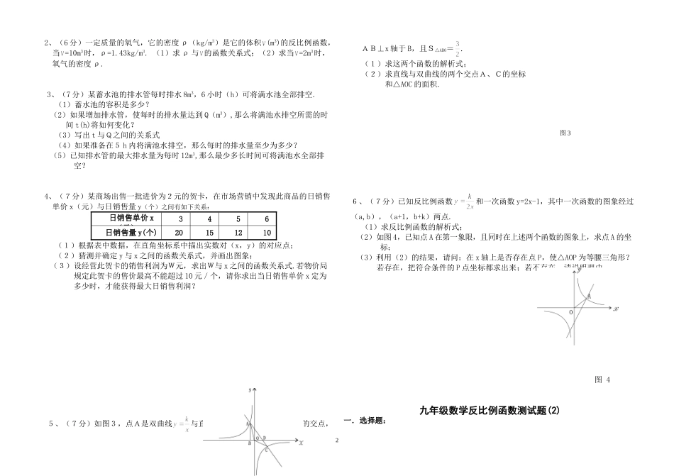 2013九年级反比例函数_第2页