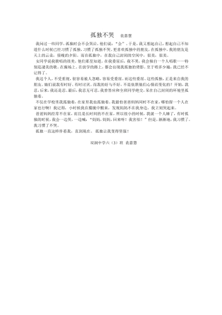 孤独不哭袁嘉慧