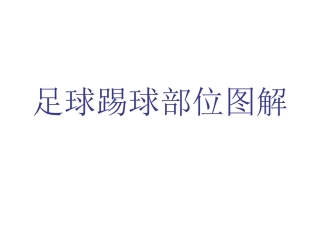 足球踢球部位图解