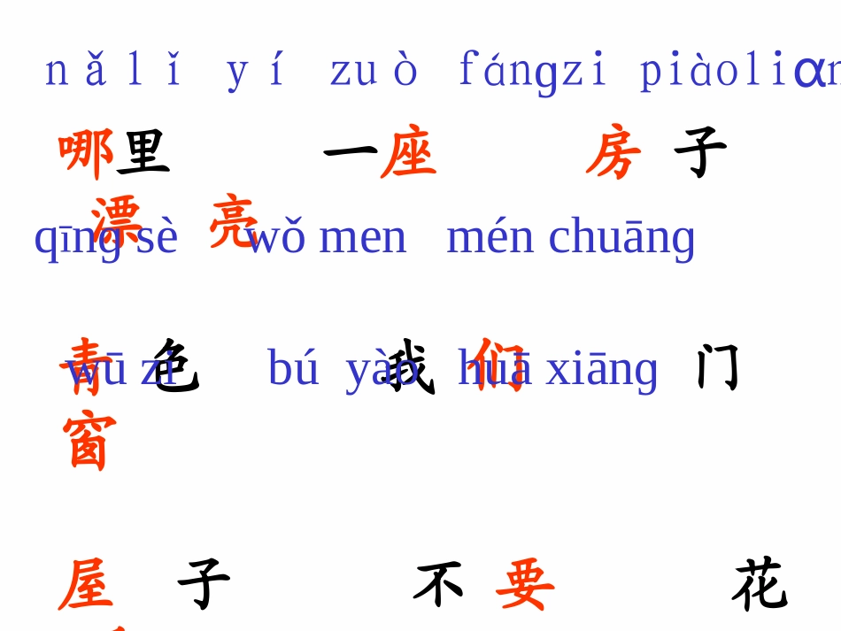 人教版小学语文一年级《哪座房子最漂亮》课件_第3页
