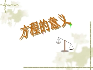 方程的意义shang课件