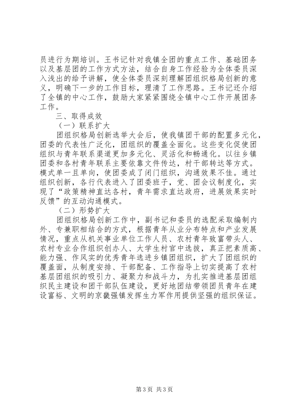 团委社会管理工作总结 _第3页