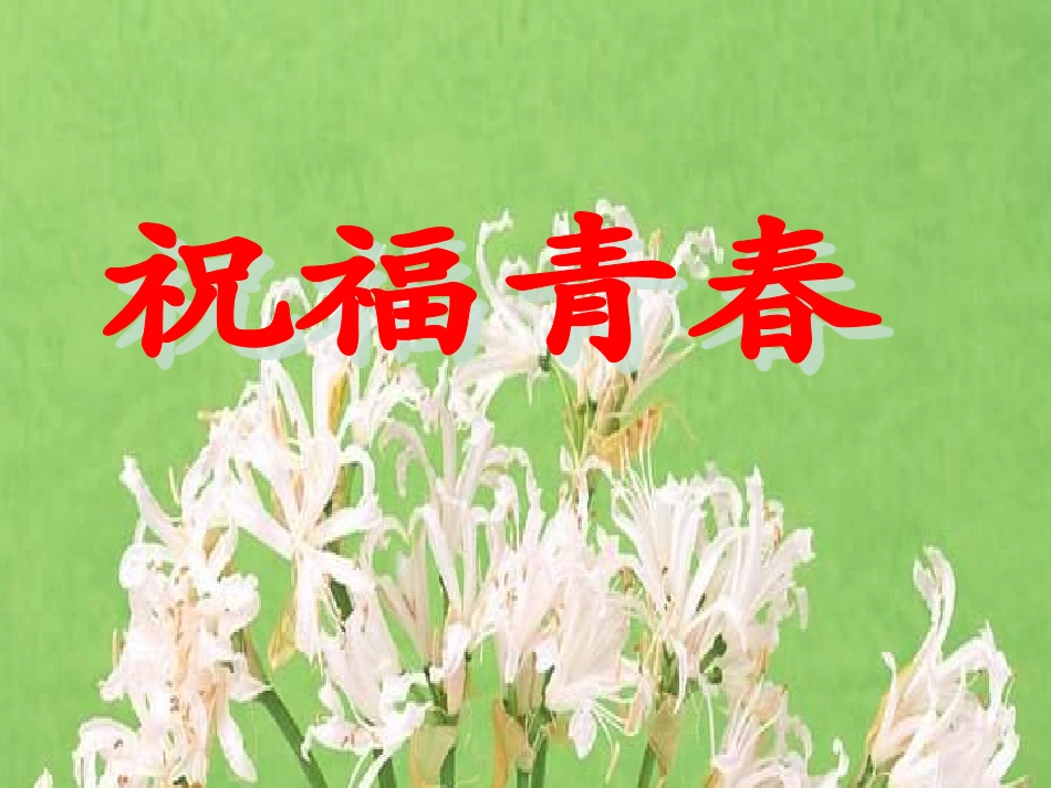人教版七年级政治上册课件：7243祝福青春_第3页