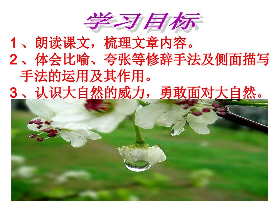 《风雨》——七年级语文上册课件_第3页
