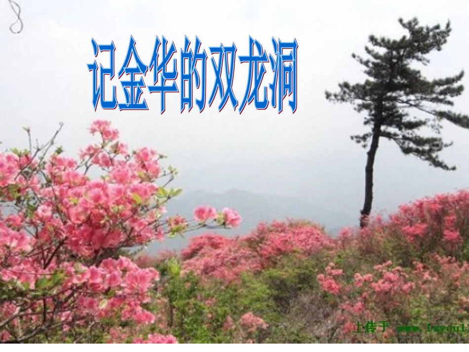 记金华的双龙洞 (2)_第1页