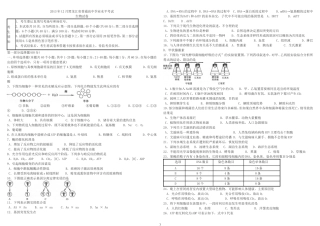 2013年12月黑龙江省普通高中学业水平考试1