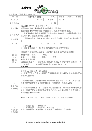 黑孩子罗伯特(1)