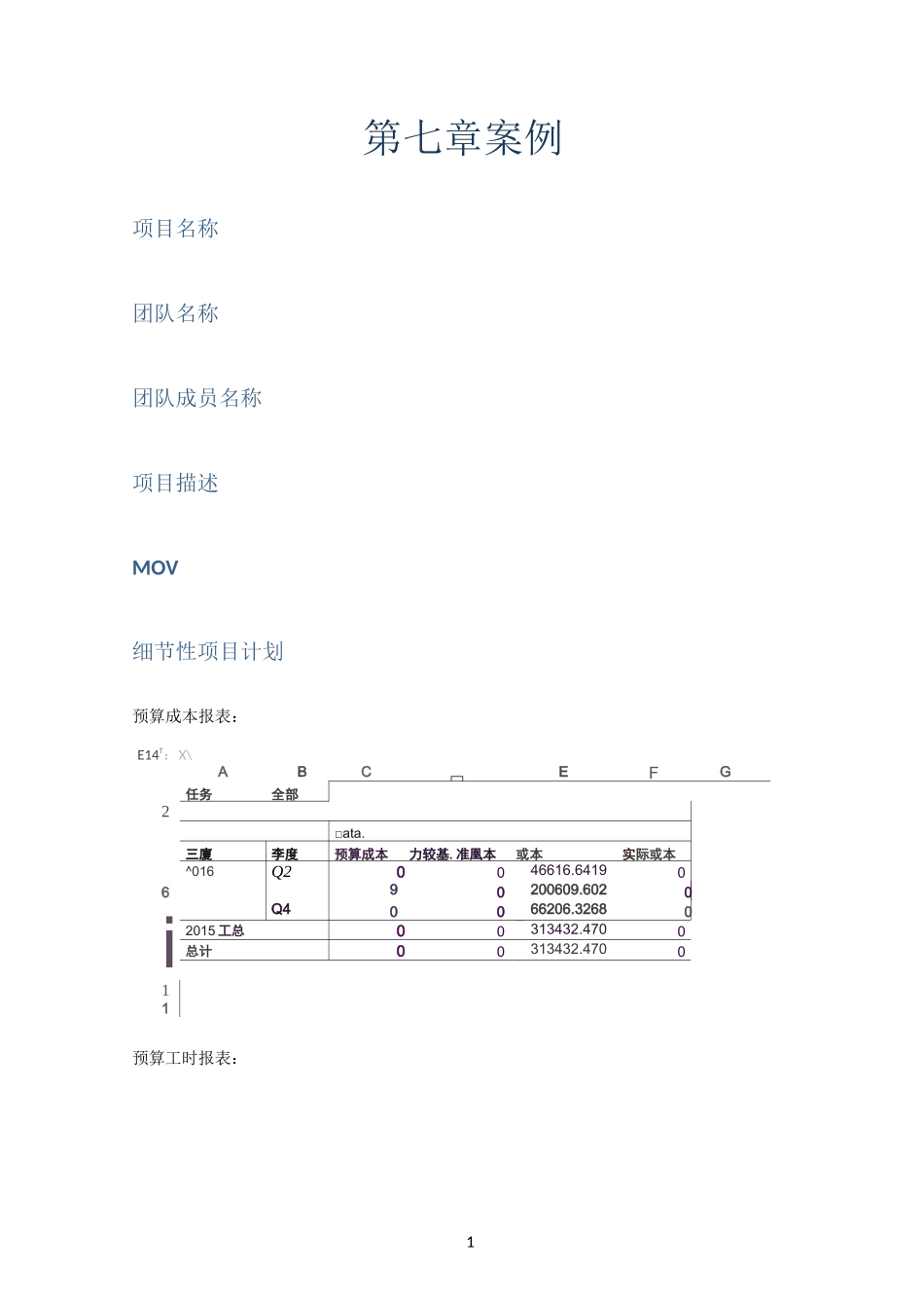 IT项目管理-项目计划书_第1页