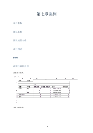 IT项目管理-项目计划书