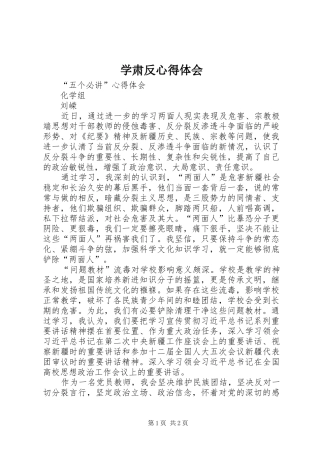 学肃反体会心得3