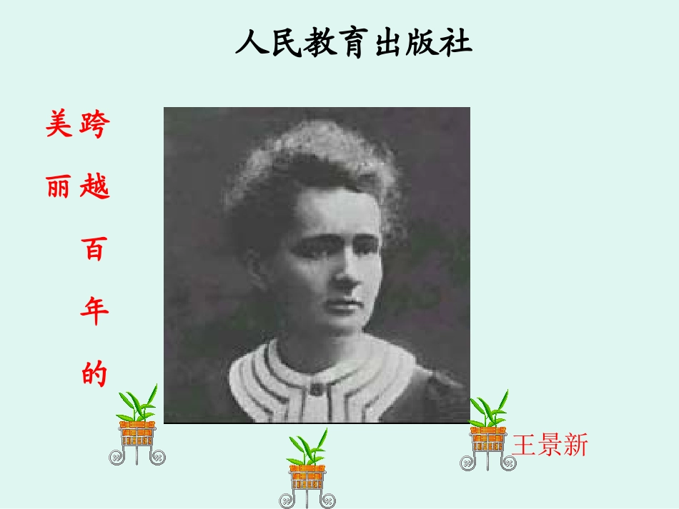 【跨越百年的美丽第二课时_第1页