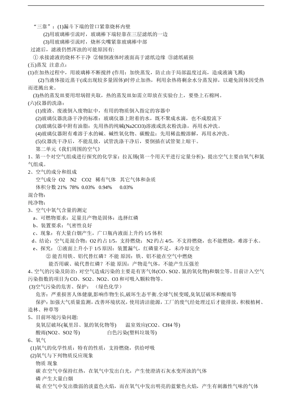 初中化学知识点全面总结-分章节-角标_第3页