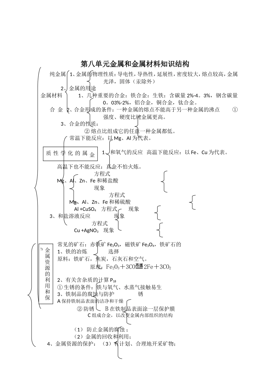 单元知识结构分析参考表单_第3页