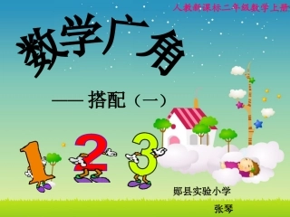 人教版二年级上册数学广角——搭配