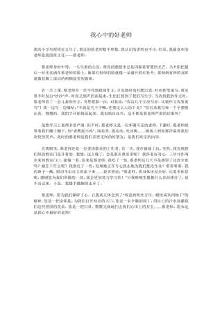 我心中的好老师 (3)