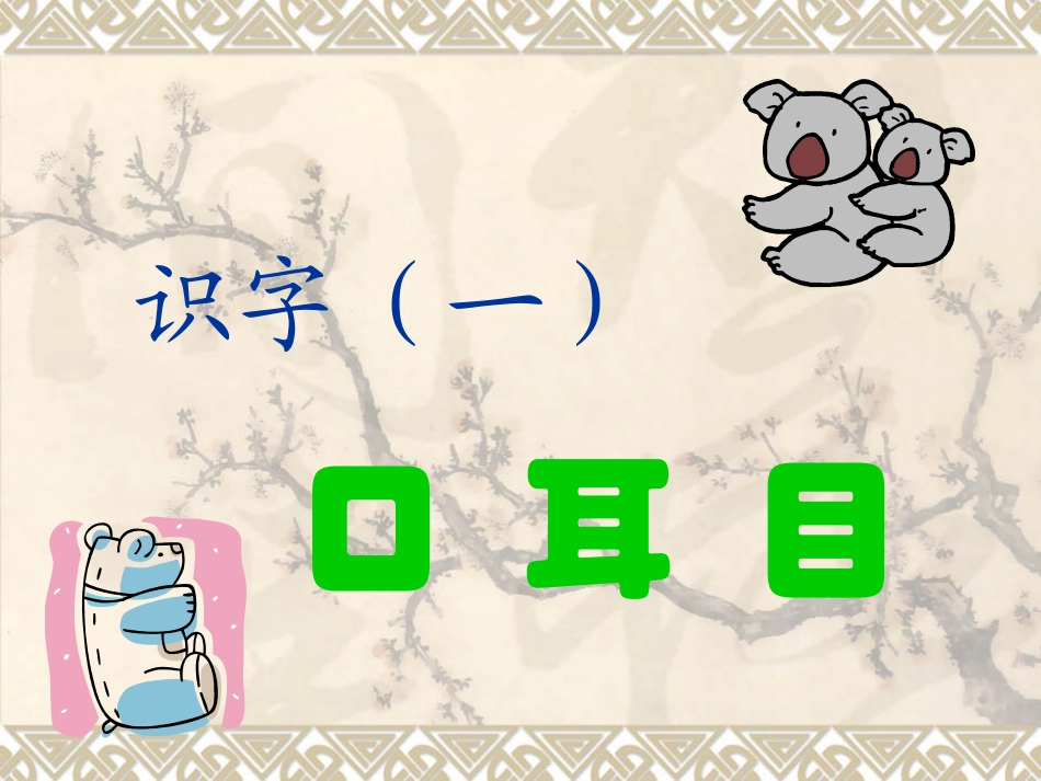 《口耳目》课件_第1页