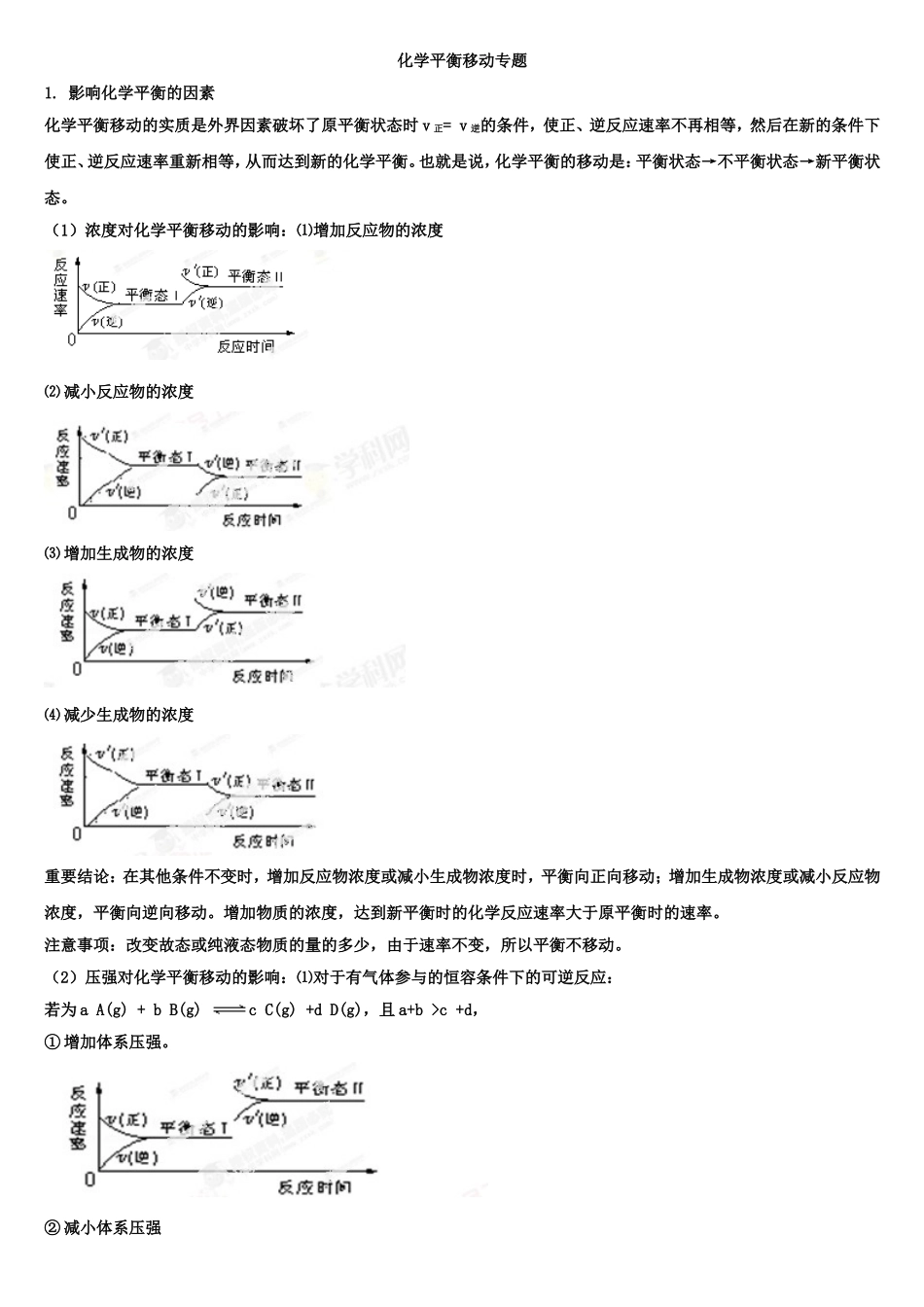 化学平衡移动专题_第1页