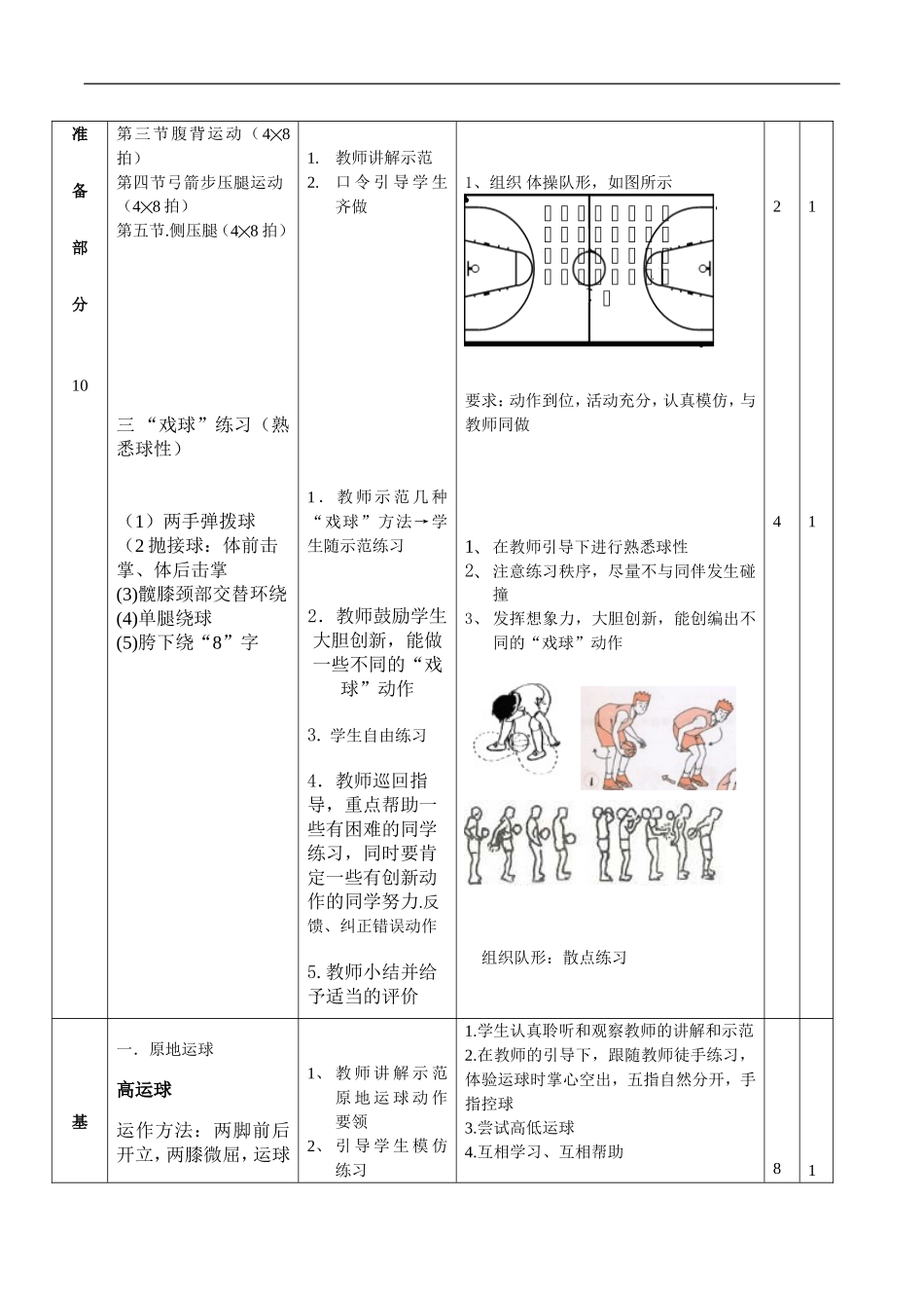 篮球原地运球教案_第2页