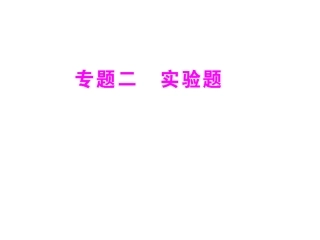 2012年物理《中考复习》课件：_专题2_实验题