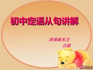 初中定语从句课件精心完全版(1)