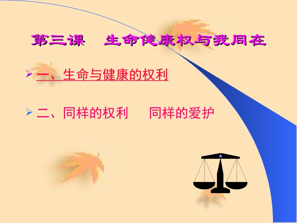 生命与健康的权利_第3页