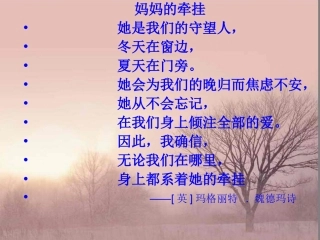 慈母情深PPT改好的