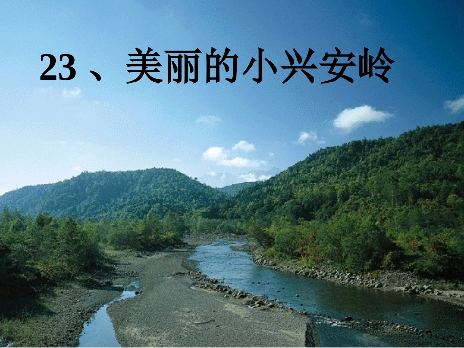 美丽的小兴安岭课件_第1页