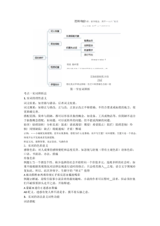逻辑填空高频词汇总结