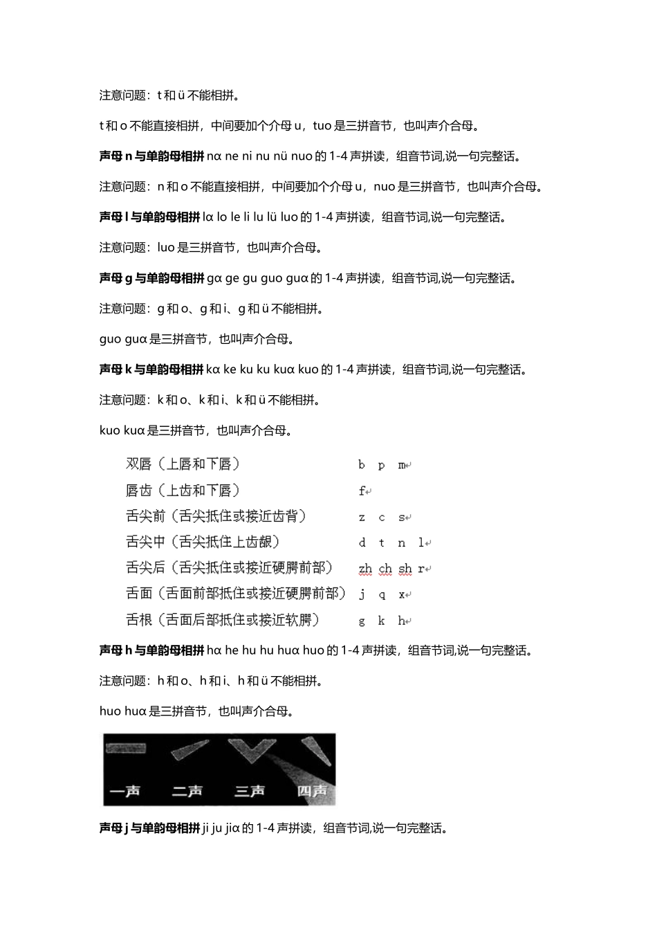 教师必会的声母与单韵母相拼的教学要领_第2页